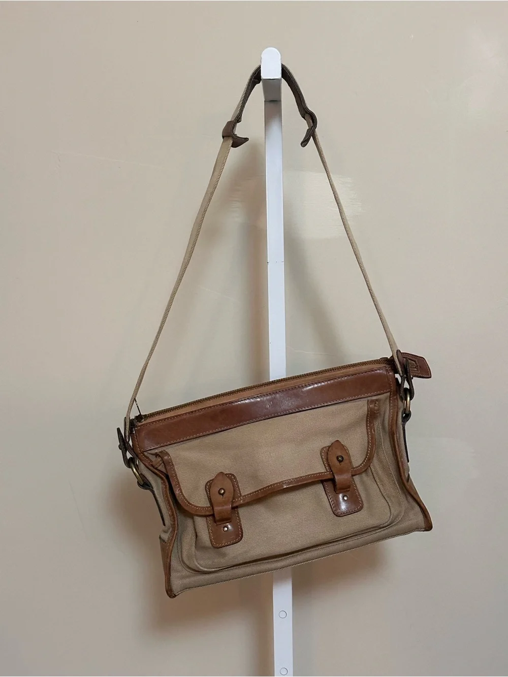 1980’s Ghurka No. 8 Messenger Bag No. A864 Vintage Canvas Leather Crossbody